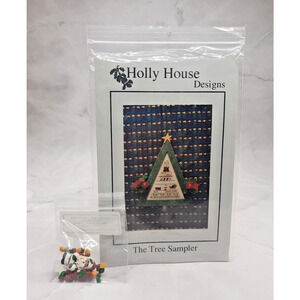 Holly House Designs Cross Stitch Pattern With Buttons The Tree Sampler